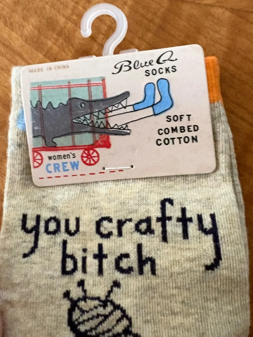 BlueQ Novelty Crew Socks